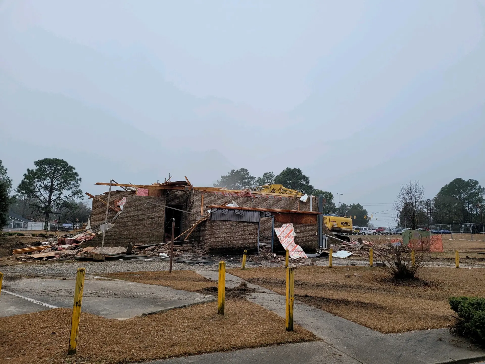 Site demolition and debris removal by Laser Construction
