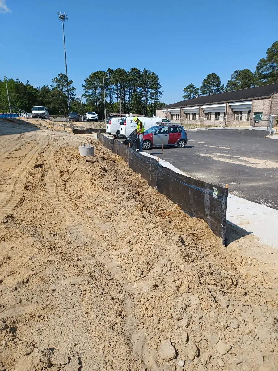 Silt fence and BMP installation by Laser Construction