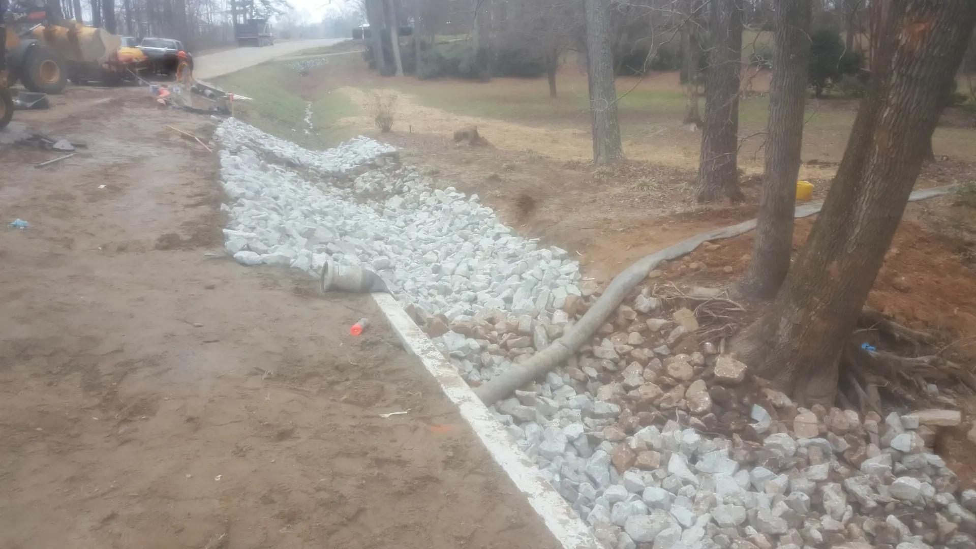 Erosion prevention and sediment basin by Laser Construction