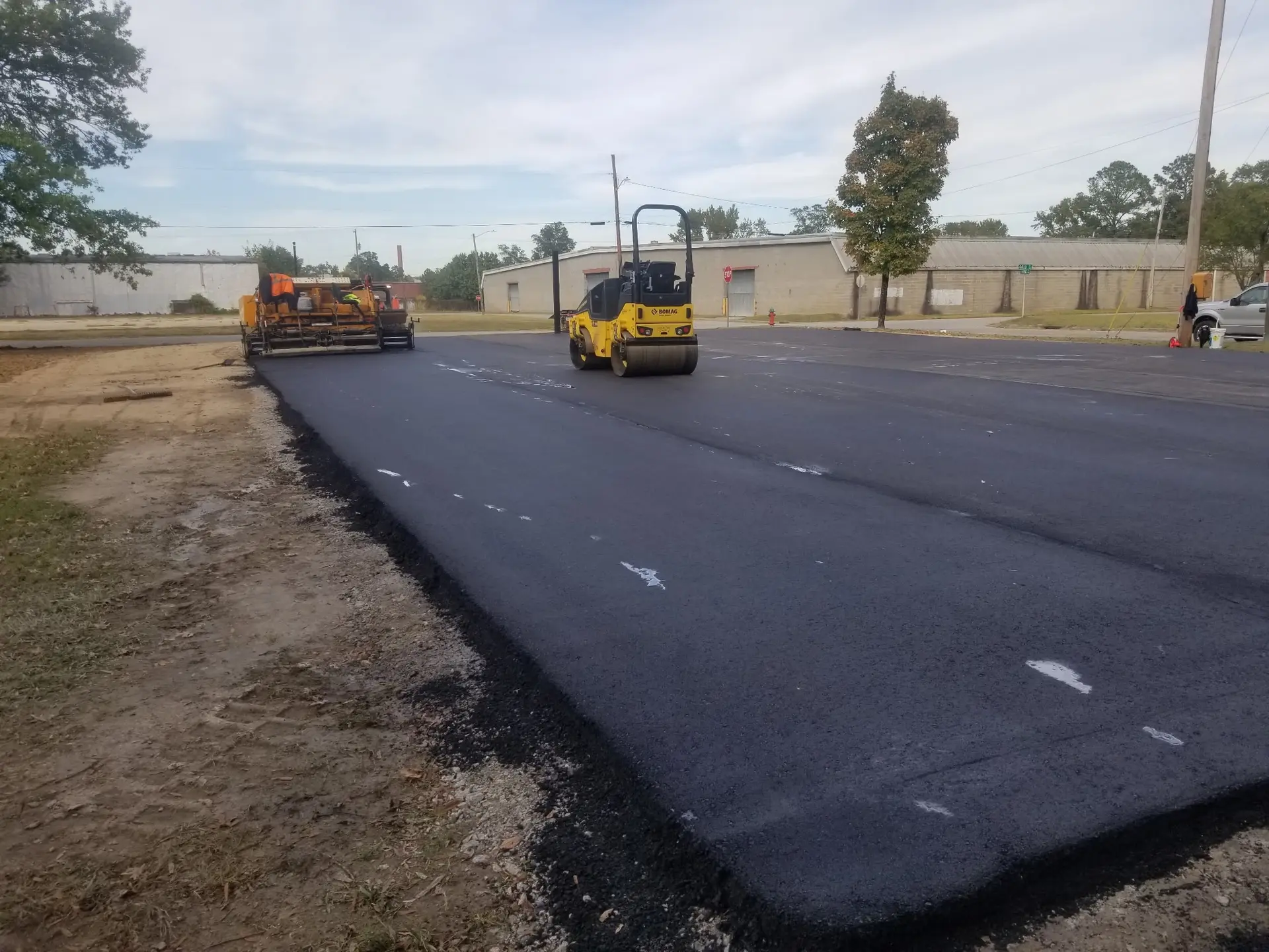 Asphalt paving and road construction by Laser Construction