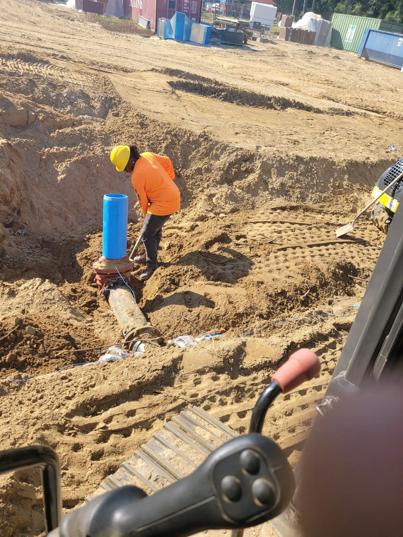 Underground utility installation by Laser Construction