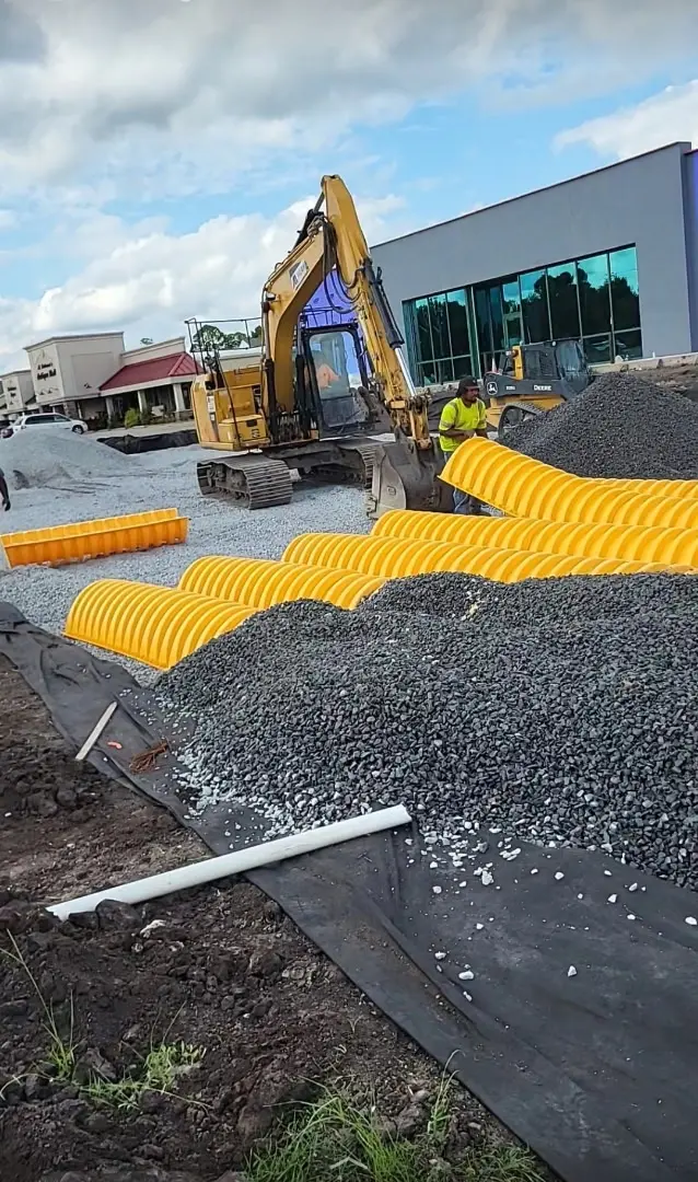 Utility trench and pipe installation by Laser Construction
